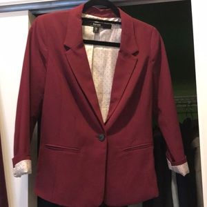 Maroon blazer from stitch fix